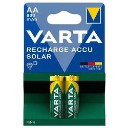 2 piles rechargeables NIMH LR6/AA 1,2 V Solar 800 mAh