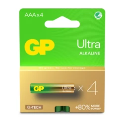 4 piles alcalines AAA 1,5 V Ultra 4 piles alcalines AAA 1,5 V Ultra