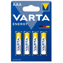 4 piles alcalines LR03/AAA 1,5 V Energy 
