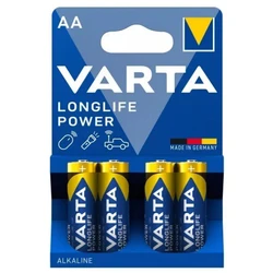 4 piles alcalines LR6/AA 1,5 V Longlife Power 2850mAh