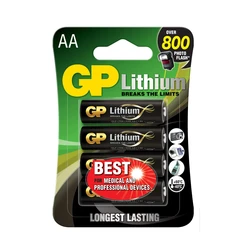 4 piles lithium AA 1,5 V 