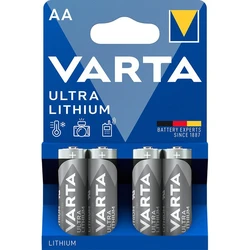 4 piles lithium LR6/AA 1,5 V Ultra 