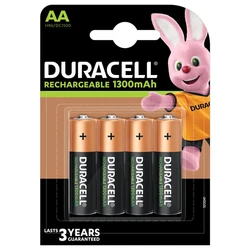 4 piles rechargeables NIMH AA 1,5 V 1300 mAh