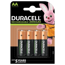 4 piles rechargeables NIMH AA 1,5 V 2500 mAh