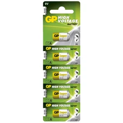 5 piles alcalines 10 A 9 V Super 