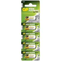 5 piles alcalines 23 A 12 V Ultra 
