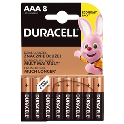 8 piles alcalines AAA 1,5 V Duralock, C&B 