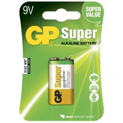 Blister de 1 pile alcaline 9V / 6LF22 SUPER - GP Battery Blister de 1 pile alcaline 9V / 6LF22 SUPER - GP Battery