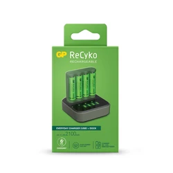 Chargeur 6 heures GP B421 (USB) + 4 accus AA 2000 mAh + station D451 Chargeur 6 heures GP B421 (USB) + 4 accus AA 2000 mAh + station D451