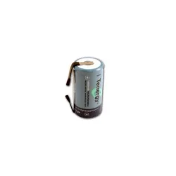 Pile NiMH D 10000 mAh tête plate avec languettes - 1,2V - Tenergy
